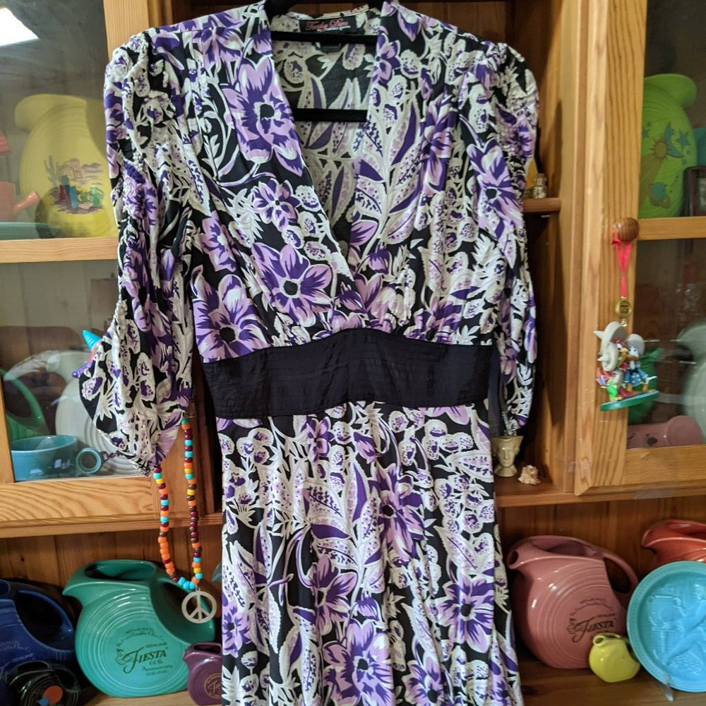 Trashy Diva Rosalind Dress in Purple Floral - Picture 2 of 2